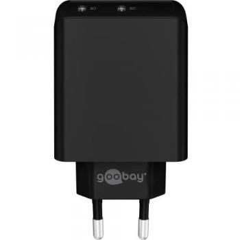 Caricabatterie Doppio USB-C Goobay 36W