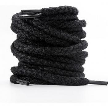 Lacets pour baskets et bottes, 7mm, en lin et coton, 1 paire