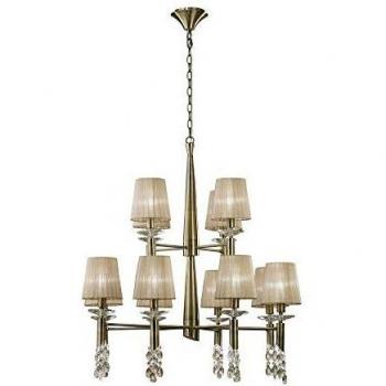 Tiffany Style 2-Tier Ceiling Light