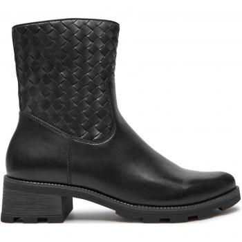 Bottine CAPRICE, noir, talon bloc, cuir mélangé, P.38.5