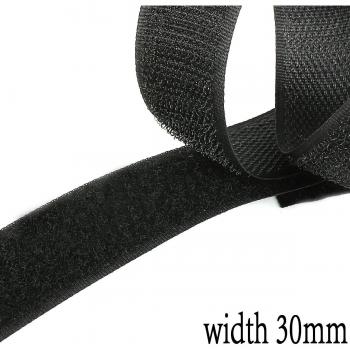2M Black Hook and Loop Tape for DIY Projects