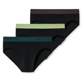 Schiesser Herren Rioslip 3er-Pack mit Webgummibund 95/5