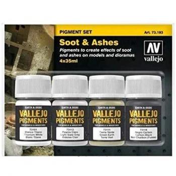 Pigment-Set Ruß und Asche