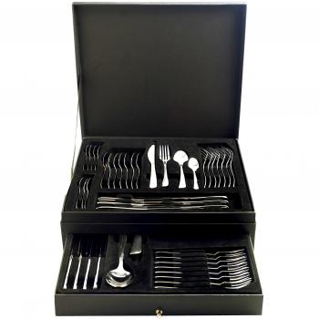 Viners Angel 58-Set Stainless Steel Cutlery with Beverage Container for 8 People