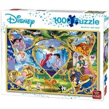 King 55829 Disney Movie Magic Puzzle 1000 Teile, Blaue Box