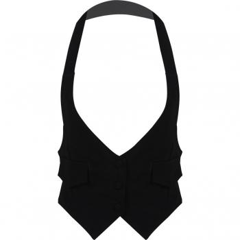 Casual Solid Halter Neck Vest for Women