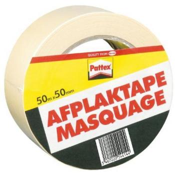 Pattex afplaktape 50mm x 50m creme