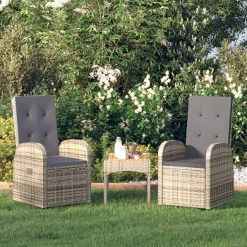 Polyrattan Grigio Lusso Casadino Sedie Reclinanti
