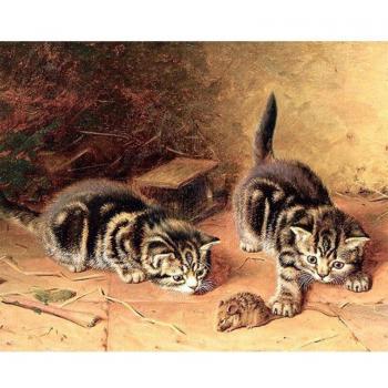 5D Cat & Mouse Mosaic Art Kit – 20x30 cm