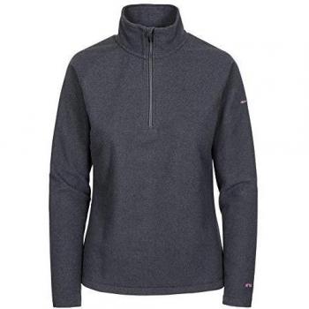 Women's Charcoal Meadow Zip‑Fleece
