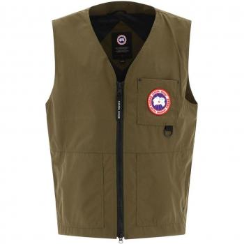 Canada Goose Men's Stylish Down Vest in Military Green | Size Medium