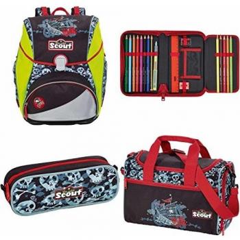 Scout Alpha Schulranzen-Set 4‑Stück-Set für Jugendliche