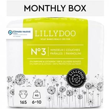 LILLYDOO Windeln, Größe 3 (6-10 kg), Monatsbox