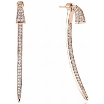 Pendientes Sif Jakobs E0601-CZ-RG 4cm con diseño elegante