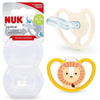 Chupete Nuk Espacio para Bebés 18-36 Meses Silicona Suave 2 Unds