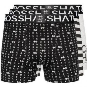 Crosshatch Grey Gridbox Mens Shorts Bundle (3-Pack)