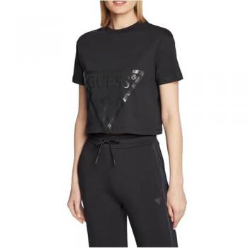 T-Shirt Guess Frontale Logo Nero