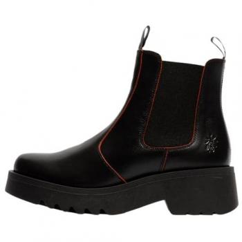 Stivali Da Donna Fly London Medi Java in Pelle Nera