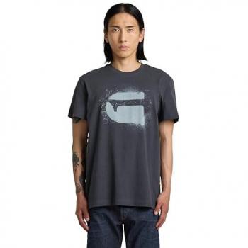 Short Sleeve G‑Star Raw Camiseta Spray G Logo R T para Homens