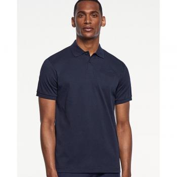 Polo Hackett Am Emboss Bk Interlock de Manga Corta para Hombre en Color Azul Marino