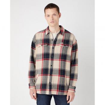 Camisa de cuadros negros Wrangler para hombre