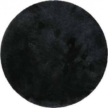 Tapis de bain microfibre noir très doux 90 cm