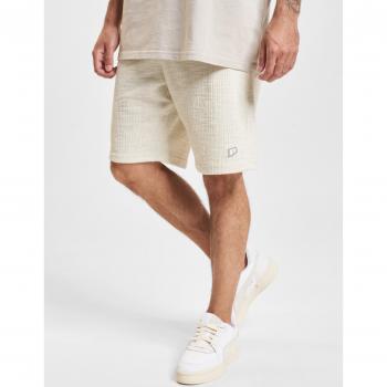 Herren Shorts mit Label-Stitching 'LIBCO', Creme, Größe S