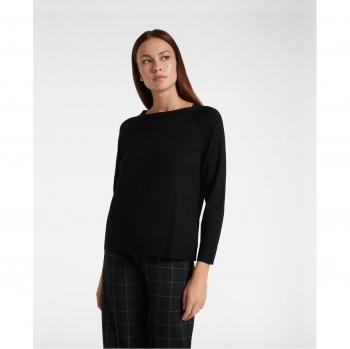 Top Básico Elena Miró Talla Grande Escote Marina