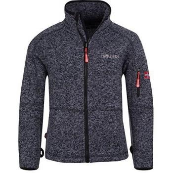 Chaqueta de Niños Trollkids Jondalen de Polar, Color Negro Talla 8 años