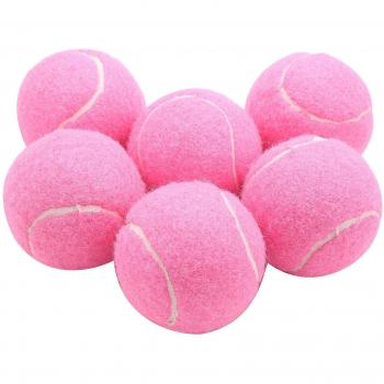 Pack 6 balles roses 66 mm, résistance optimale
