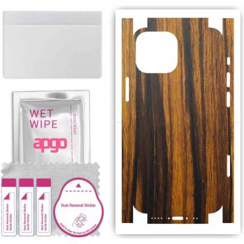 Cubierta Adhesiva Madera de Tigre para iPhone 13 Mini