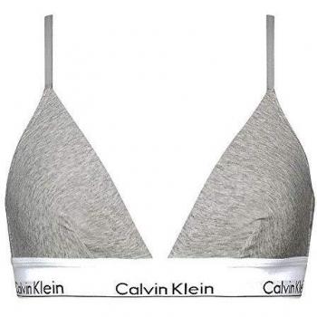 Calvin Klein Sujetador Triangular Preformado, Gris, S para Mujer