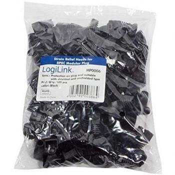 Funda de Protección para Conector RJ45 Logilink, Negro