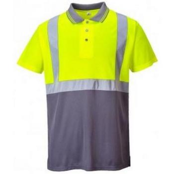 Polo de alta visibilidad con dos tonos para hombre Portwest