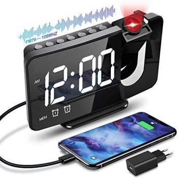 Anykuu Horloge Numérique 12/24h