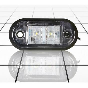 12V / 24V E-Mark Approved White LED Side Marker Lights for Trucks