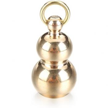 Brass Keychain with Whistle and Ruler