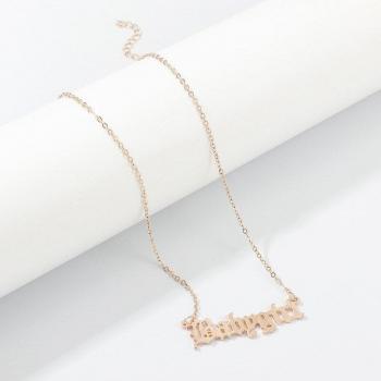Collier à lettres en acier inoxydable pour enfants