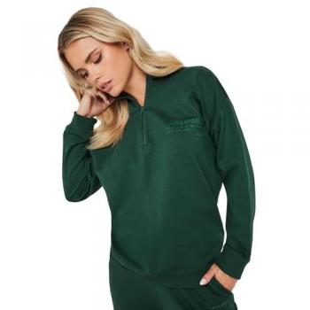 Women's PixieGirl Green Long-Sleeve Crop Top – Size 16