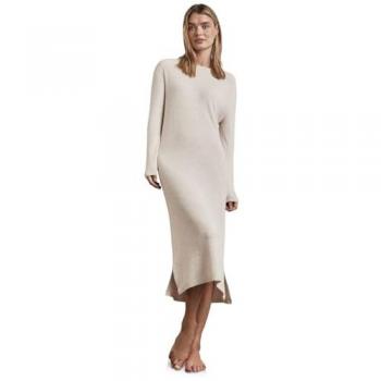 STREET ONE Strickkleid in beige, Gr. 38