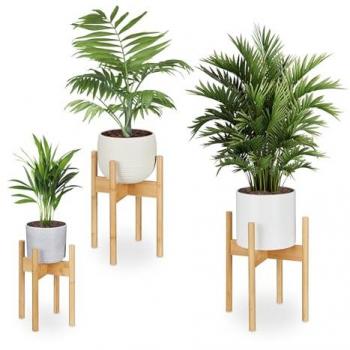Set di Portavasi Relaxdays Bambù