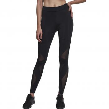 Urban Classics Ladies Triangel Tech Mesh Leggings schwarz/schwarz
