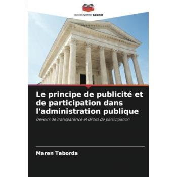 Taborda, Maren: Le principe de publicité et de participation dans l'administration publique