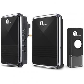 EchoWave Doorbell – 36 Tunes, Black