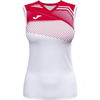 Camiseta deportiva Joma Supernova II blanca y roja