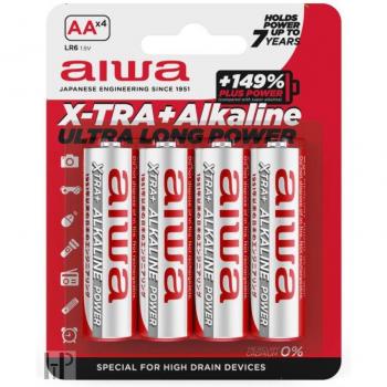 Batterie alcaline AA Aiwa LR6 blister da 4