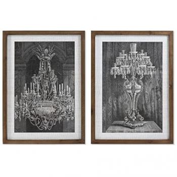 Tableau Moderne en Verre et Sapin 50x70 cm