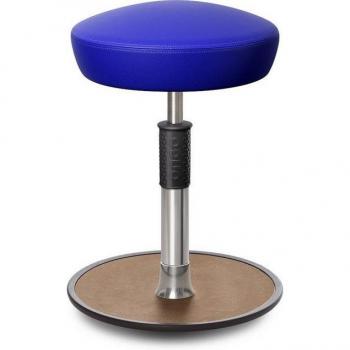 Ongo Steh-Sitz-Hocker Free Regular Hutsitz skai blau chrom
