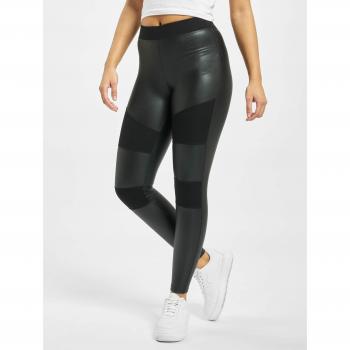 Urban Classics Ladies Fake Leather Tech Leggings schwarz