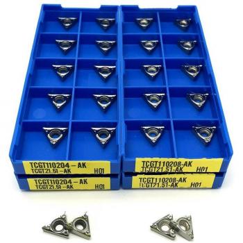 TCGT110204 inserto de carburo para CNC